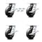 Service Caster 6 Inch Phenolic Caster Set with Roller Bearing and Brakes/Swivel Locks SCC SCC-35S620-PHR-SLB-BSL-4 - alternate 1